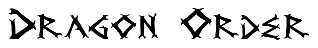 Dragon Order font